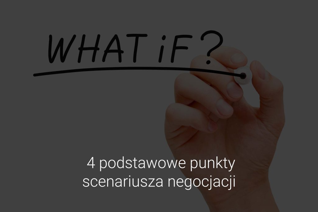 Scenariusz negocjacji - 4 podstawowe punkty
